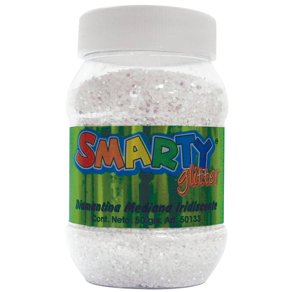 Diamantina Mediana Bote con 50 g Iridiscente Smarty