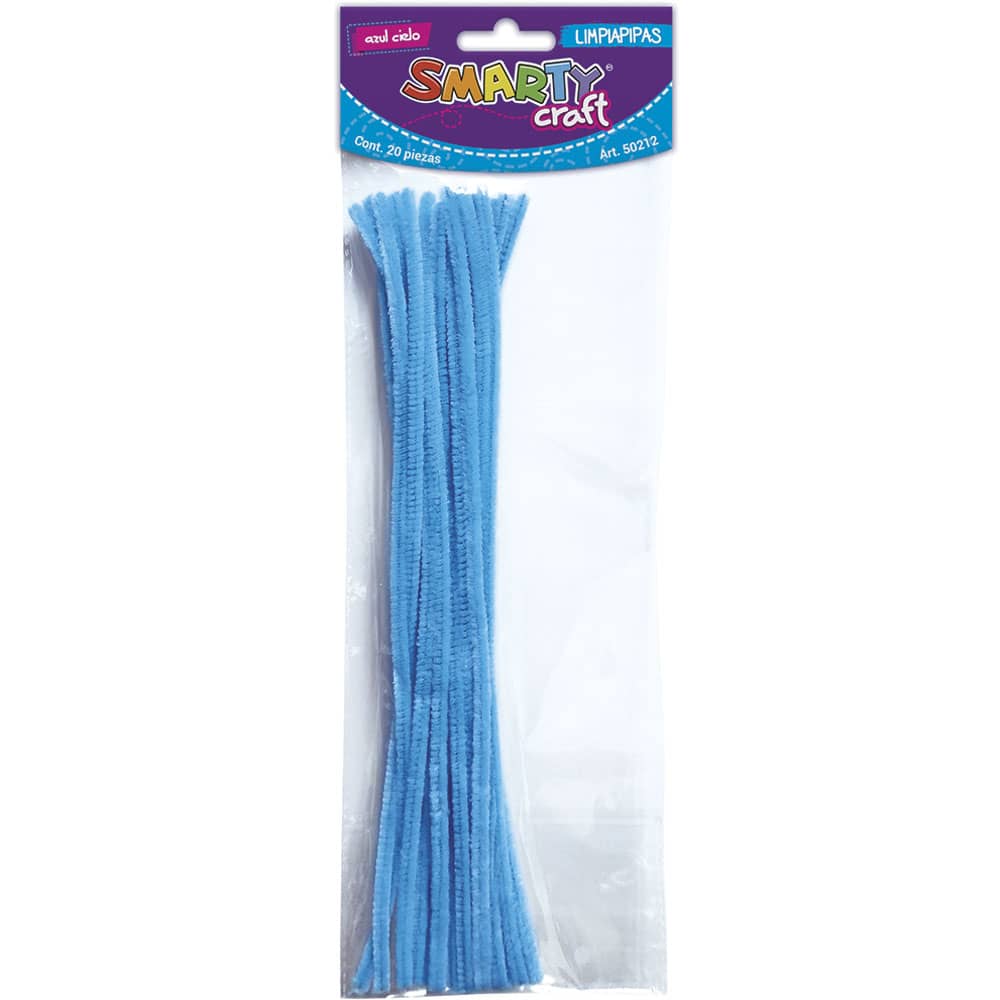 Limpiapipas Color Azul Cielo Bolsa con 20 Smarty