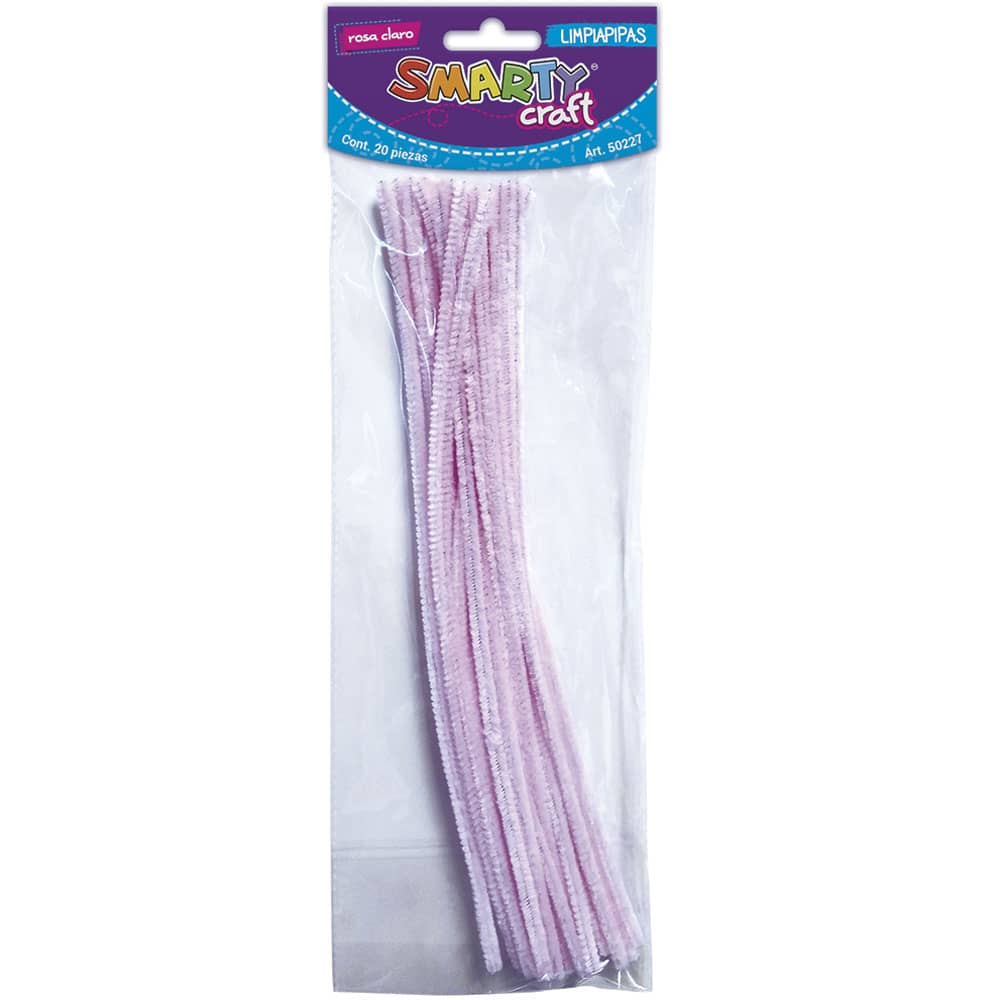 Limpiapipas Color Rosa Claro Bolsa con 20 Piezas Smarty