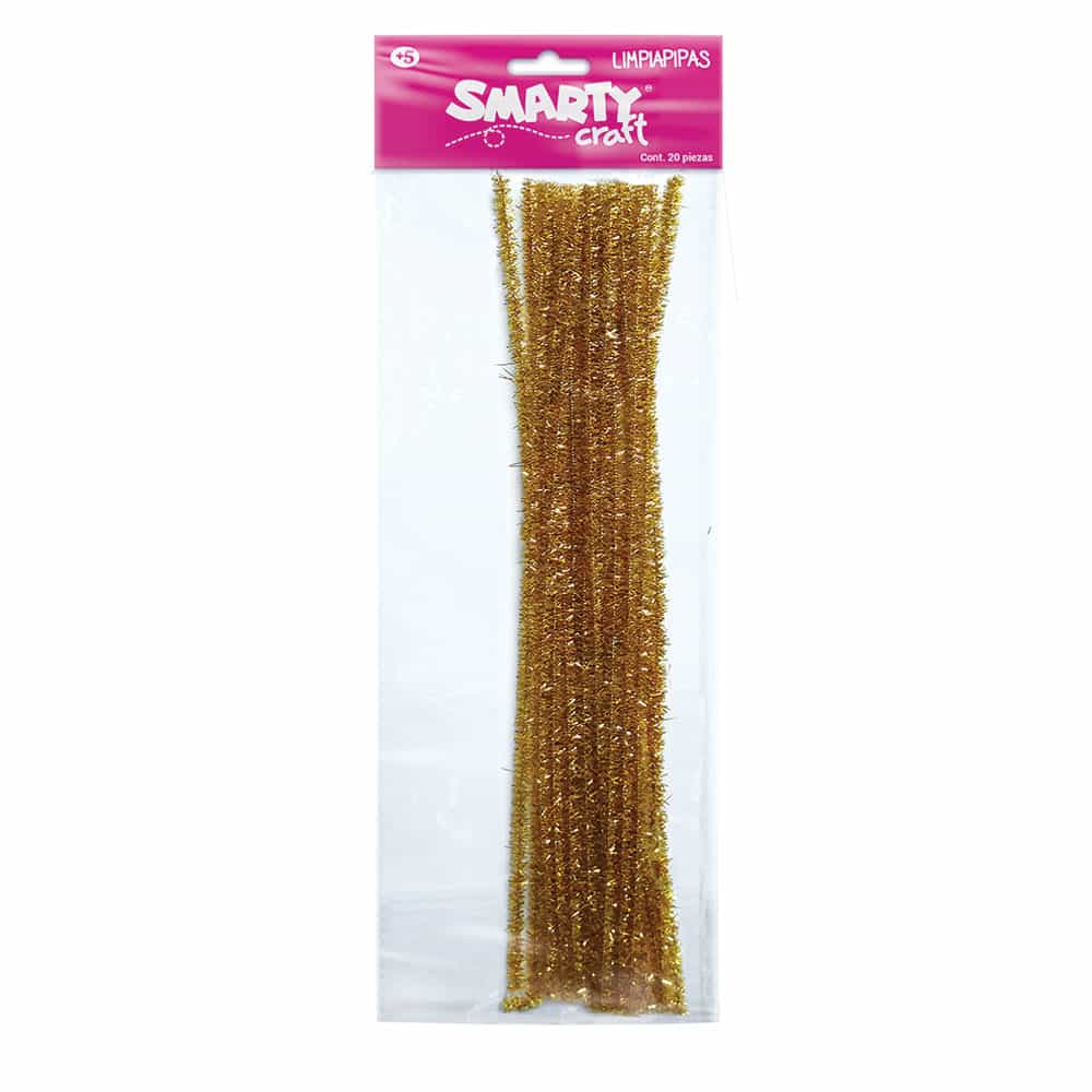 Limpiapipas Color Oro Bolsa con 20 Piezas Smarty