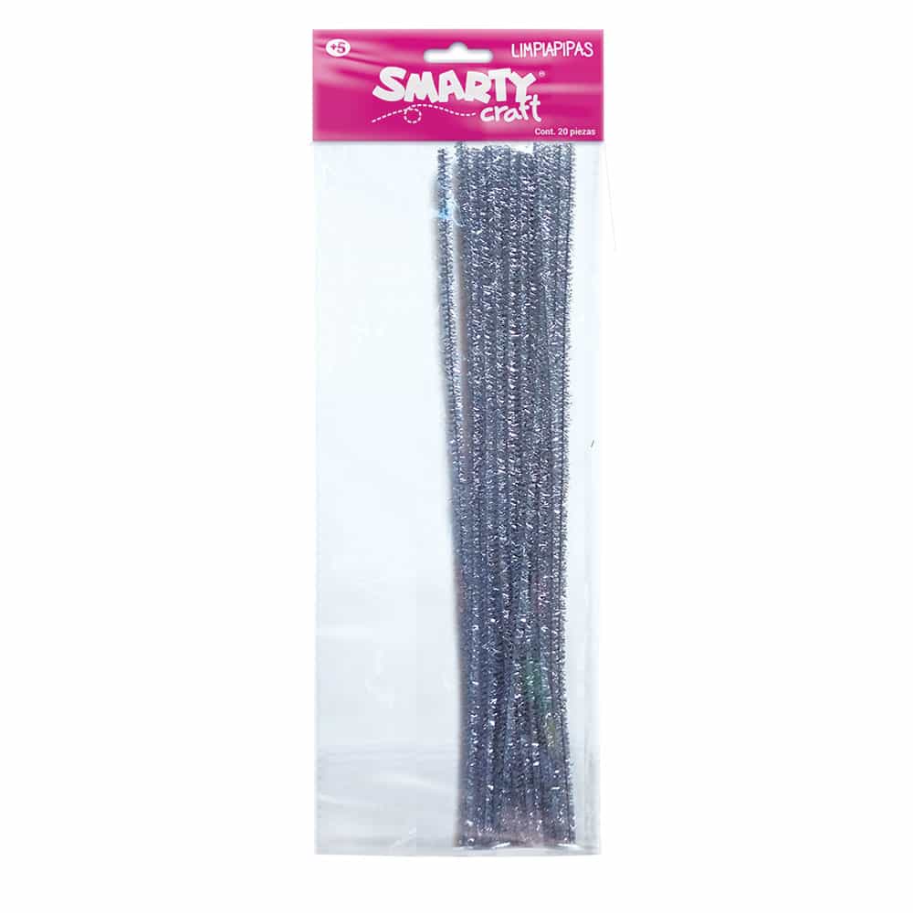 Limpiapipas Color Plata Bolsa con 20 Piezas Smarty