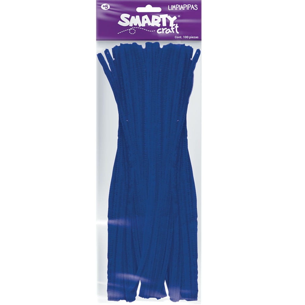 Limpiapipas Azul Rey Bolsa con 100 Piezas Smarty Craft 50271
