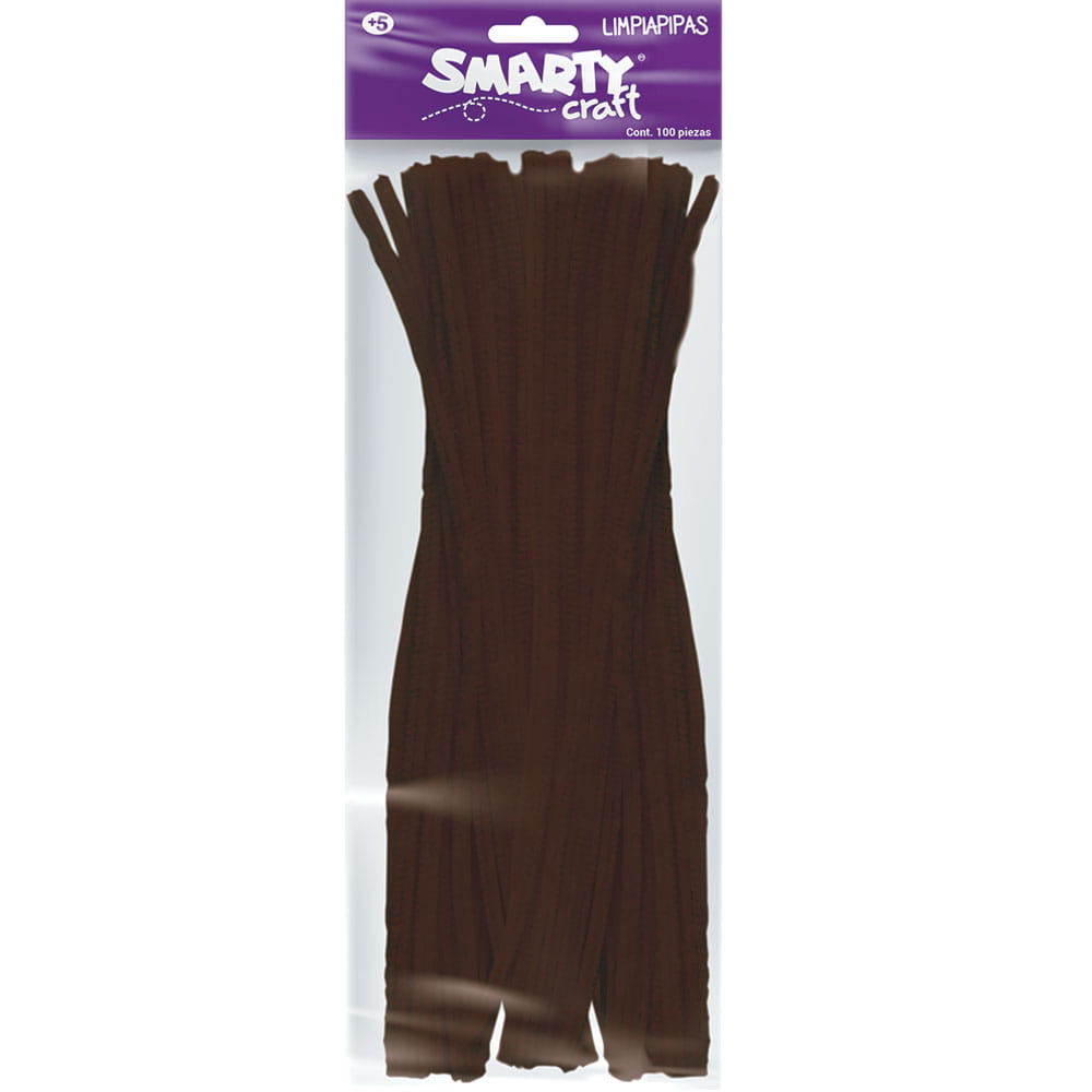 Limpiapipas Café Oscuro Bolsa con 100 Piezas Smarty Craft 50273