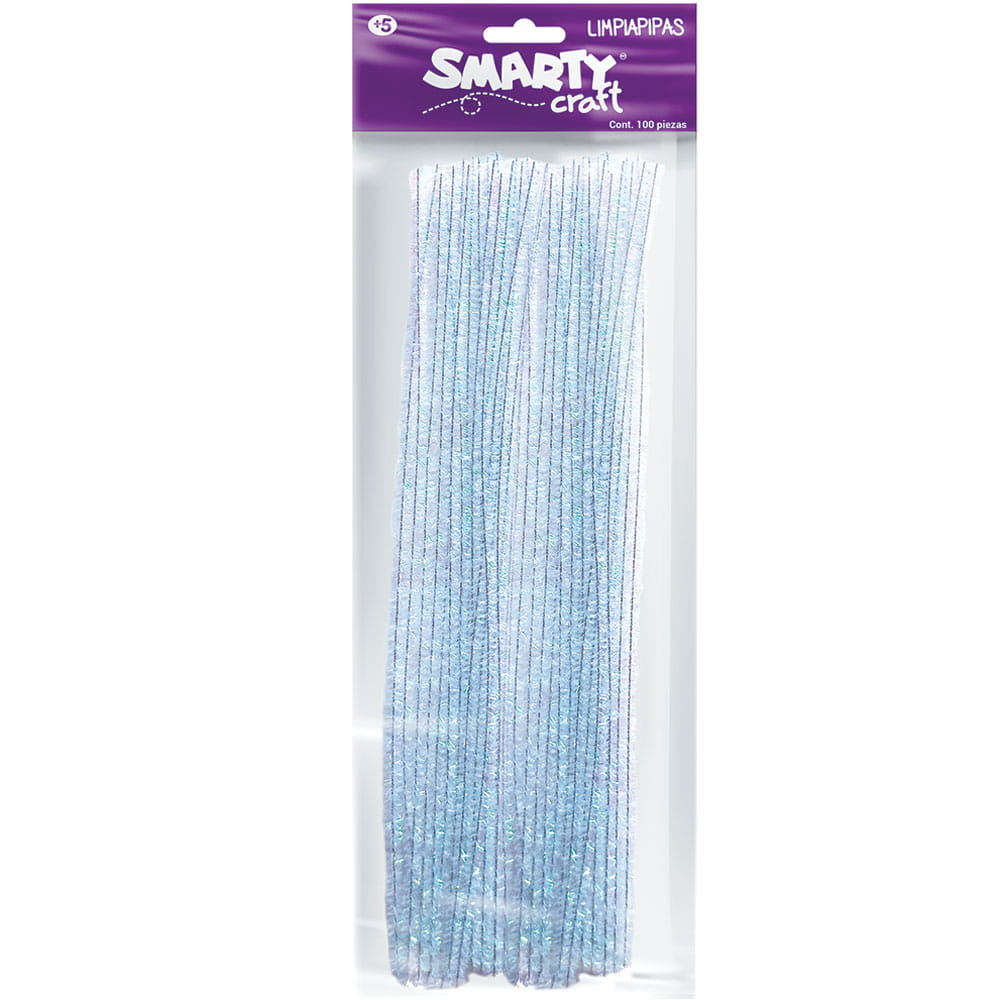 Limpiapipas Iridiscente Bolsa con 100 Piezas Smarty Craft 50282