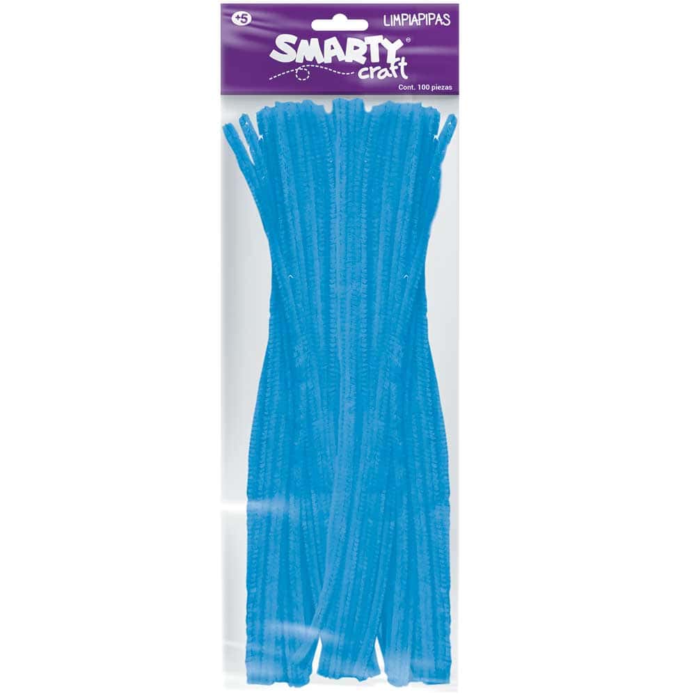 LIMPIAPIPAS AZUL CIELO BOLSA CON 100 PIEZAS  SMARTY  06260104
