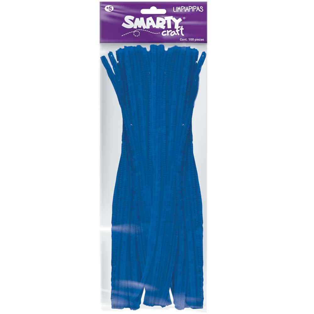 LIMPIAPIPAS AZUL TURQUESA BOLSA CON 100 PIEZAS SMARTY  06260105