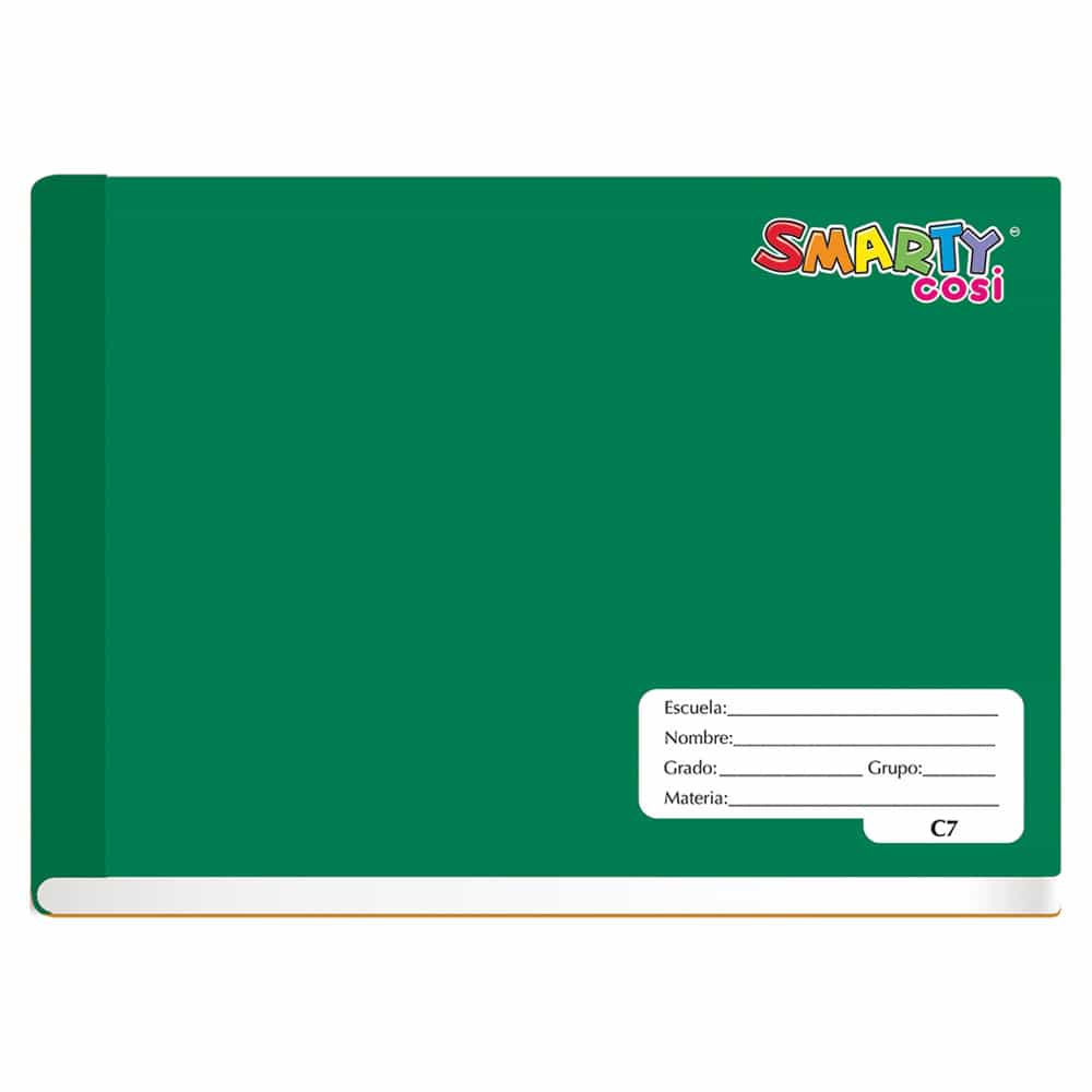 Cuaderno Cosido de 100 Hojas Italiano de Cuadro Grande Smarty Cosi