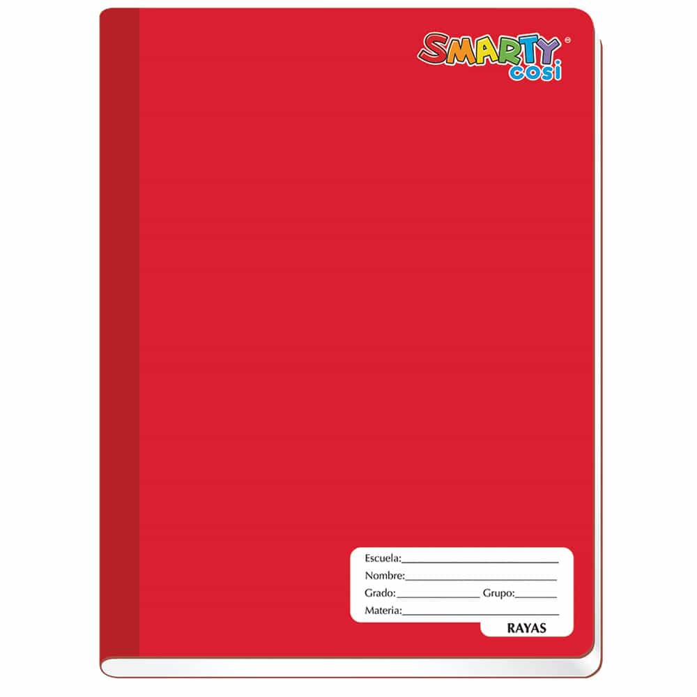 Cuaderno Cosido de 100 Hojas College de Raya Smarty Cosi