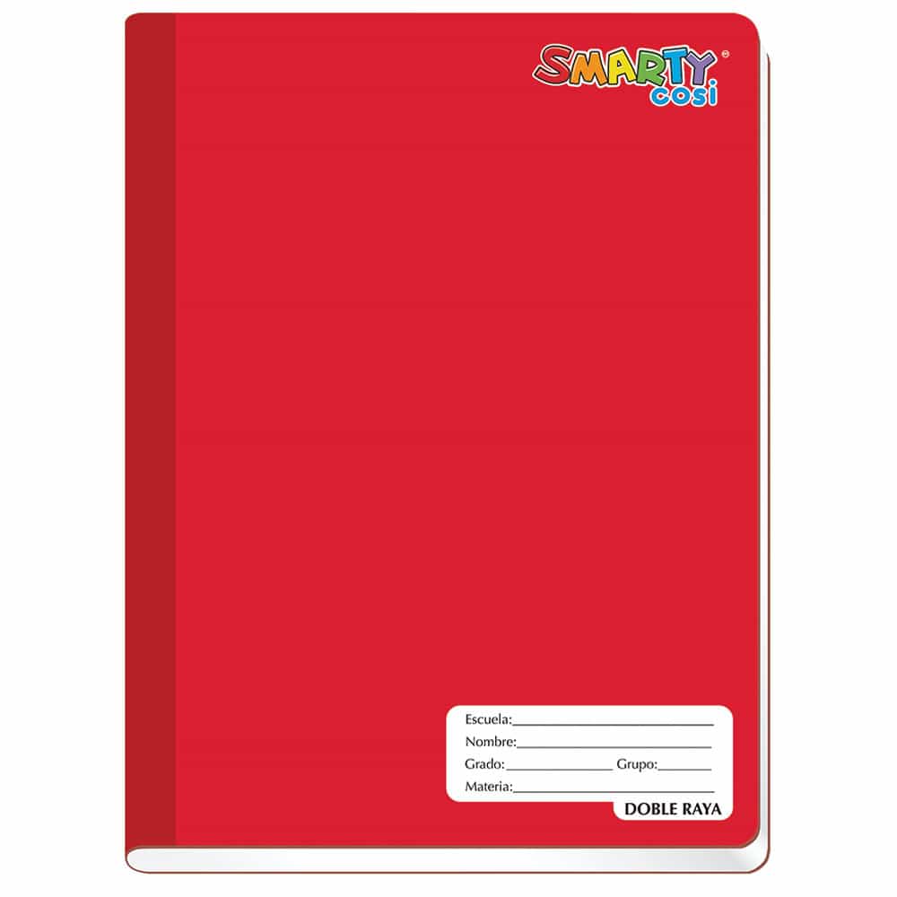 Cuaderno Cosido de 100 Hojas Francés de Doble Raya Smarty Cosi