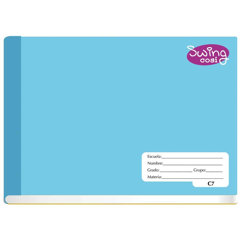 Cuaderno Cosido de 100 Hojas Italiano Cuadro Grande Swing Cosi 08213
