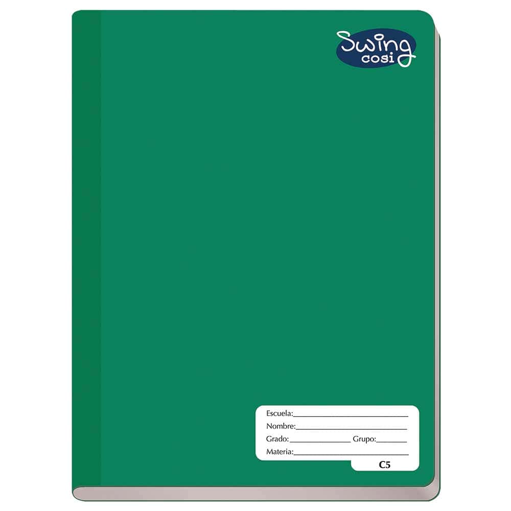 Cuaderno Cosido de 100 Hojas Francés Cuadro Chico Swing Cosi 08222