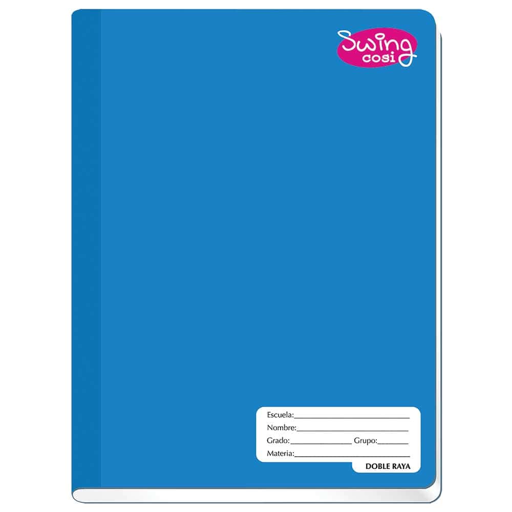 Cuaderno Cosido de 100 Hojas Francés Doble Raya Swing Cosi 08224