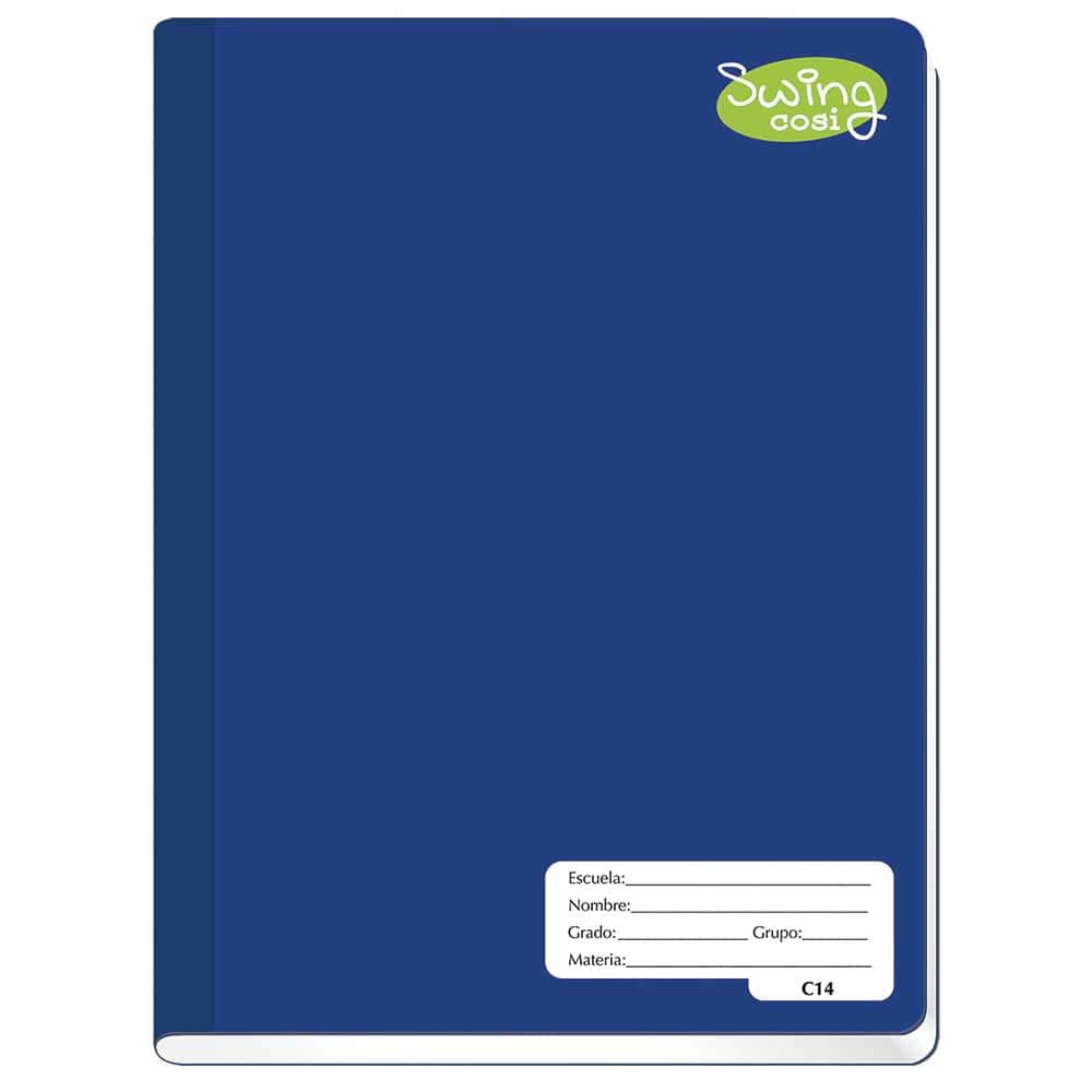 Cuaderno Cosido de 100 Hojas Francés Cuadro Alemán Swing Cosi 08225