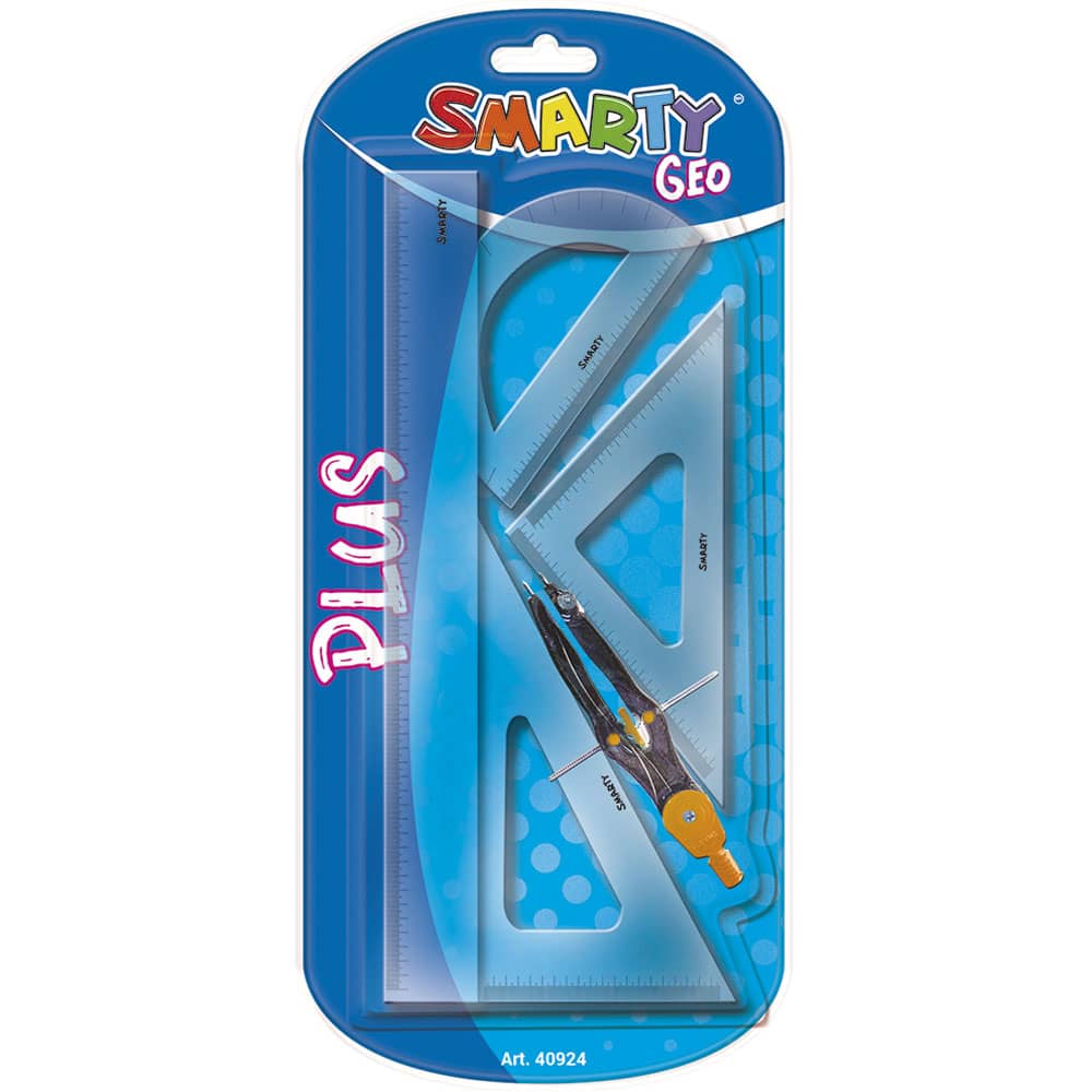 Juego de Geometría de PlásticoGrande Plus Smarty