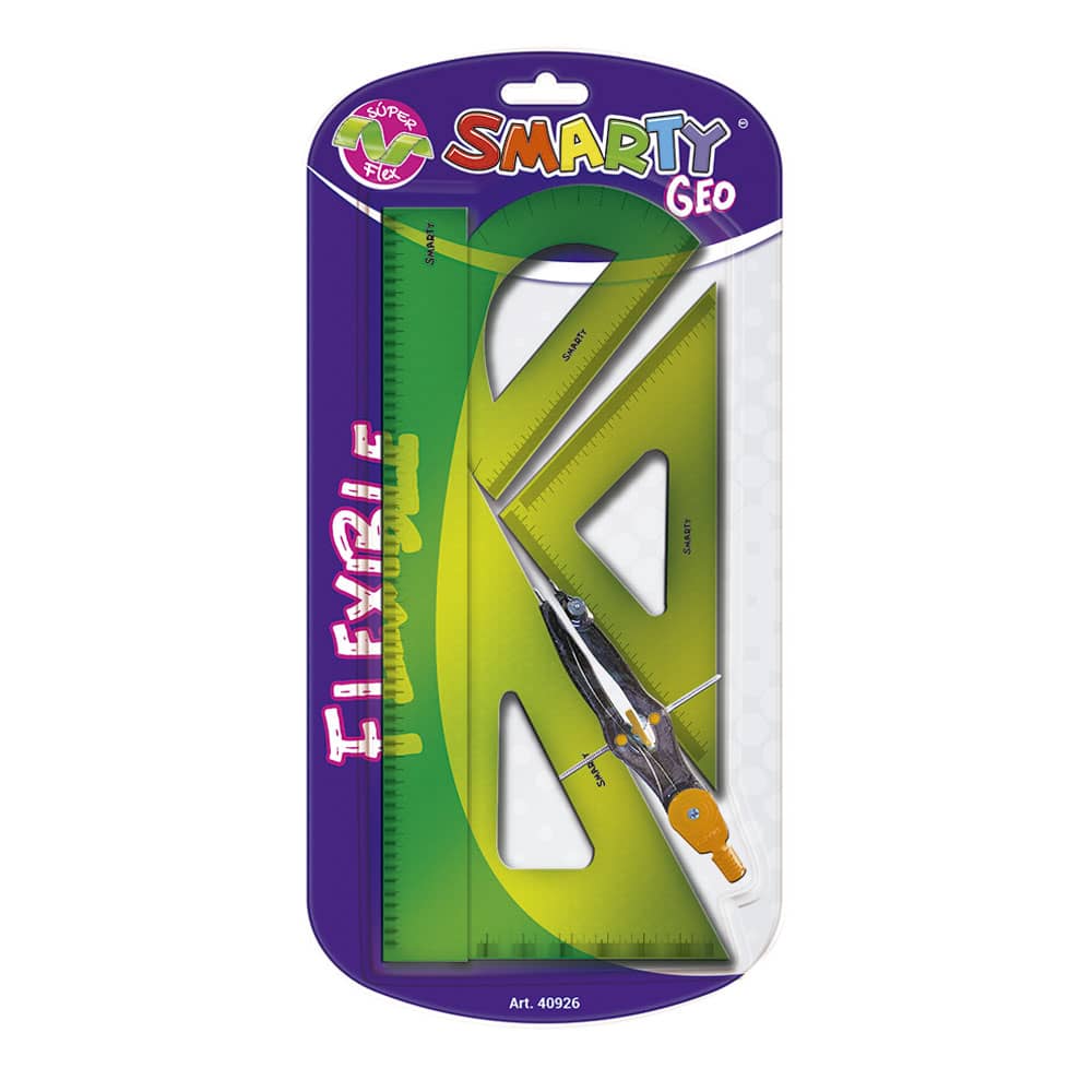 Juego de Geometría de PlásticoGrande Flexible Smarty