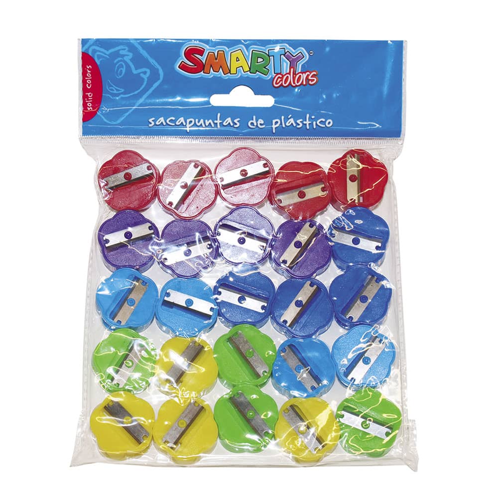 Sacapuntas de Plástico Flor con 25 Piezas Smarty