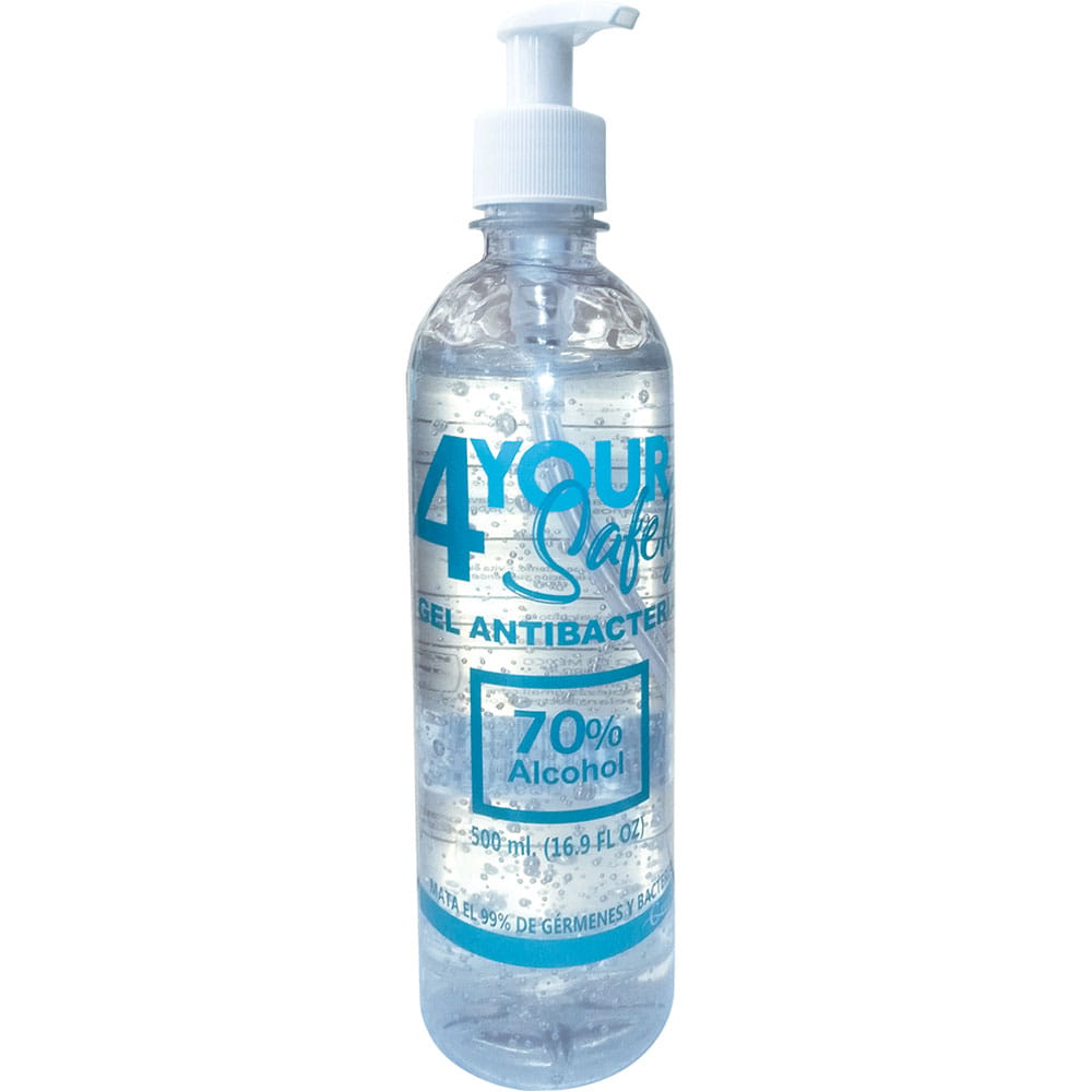 Gel Antibacterial Sin Aroma Bote con 500 ml