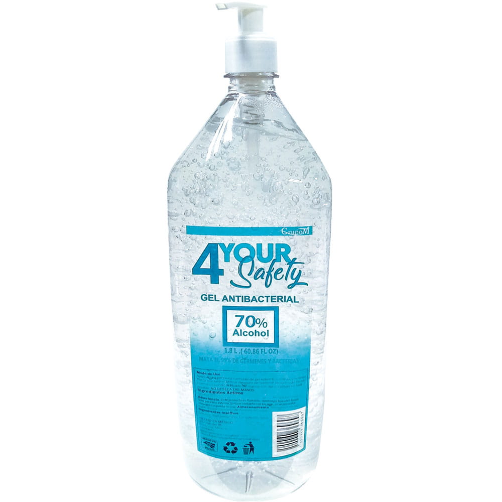 Gel Antibacterial Sin Aroma con 1800 ml BY