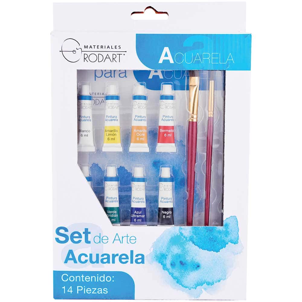 SET DE ARTE ACUARELA OLEO