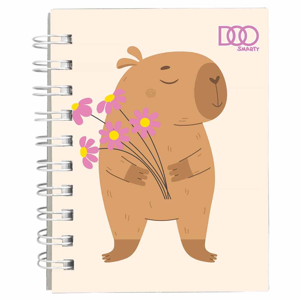 Libreta Pocket con 160 Hojas Raya Capibara  Diseños Surtidos Smarty Doo 21525