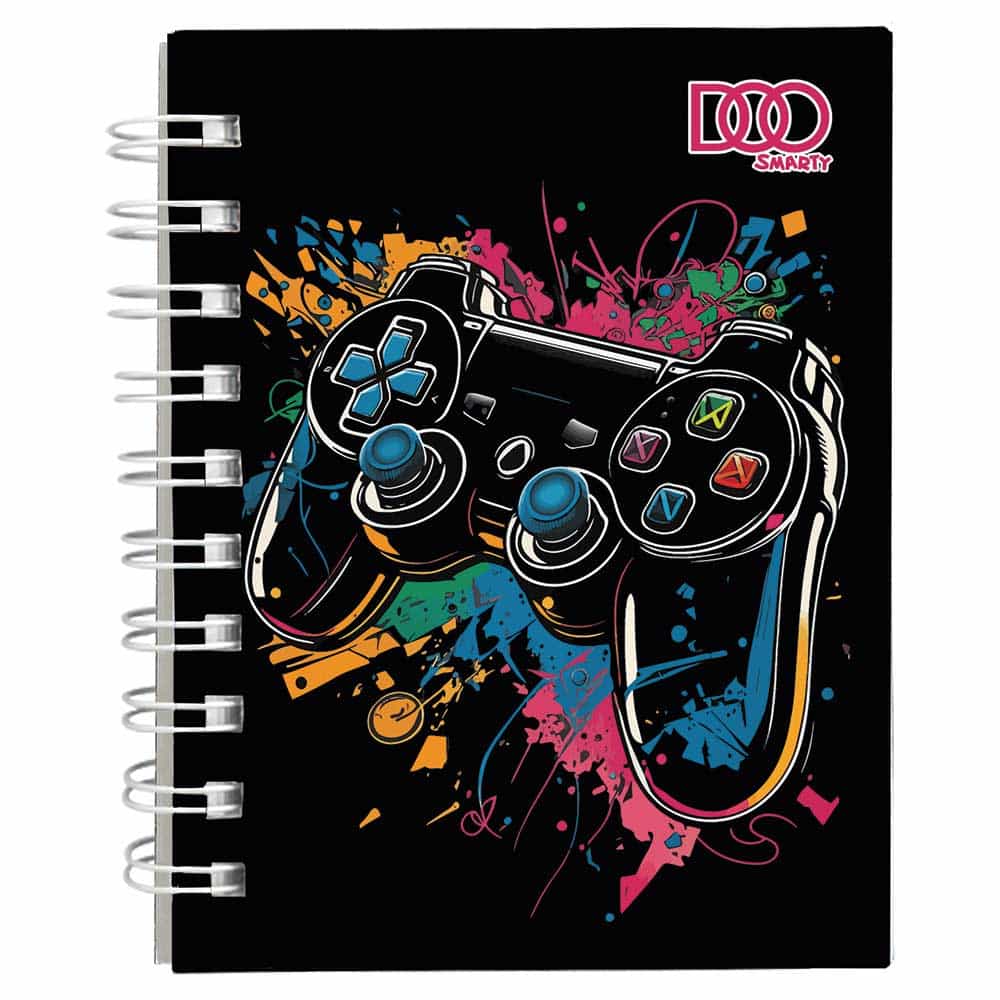Libreta Pocket con 160 Hojas Raya Gamer  Diseños Surtidos Smarty Doo 21529