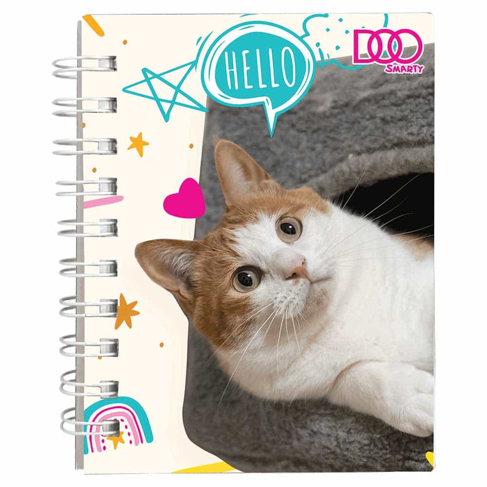 Libreta Pocket con 160 Hojas Raya Gatito  Diseños Surtidos Smarty Doo 21530