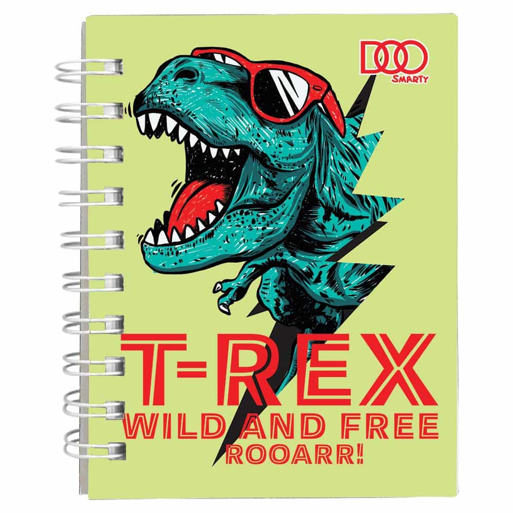 Libreta Pocket con 160 Hojas Raya T-Rex Diseños Surtidos Smarty Doo 21535