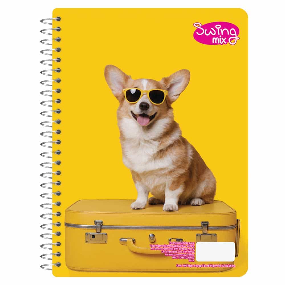 Cuaderno Espiral Sencillo de 100 Hojas Profesional Cuadro Chico F Swing 08272