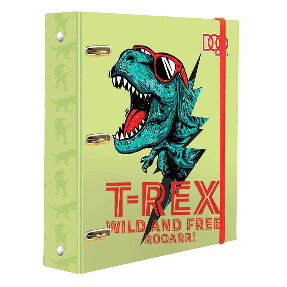 Carpeta con Argolla Tamaño Carta con 100 Hojas T-Rex  Diseños Surtidos Smarty Doo 21523