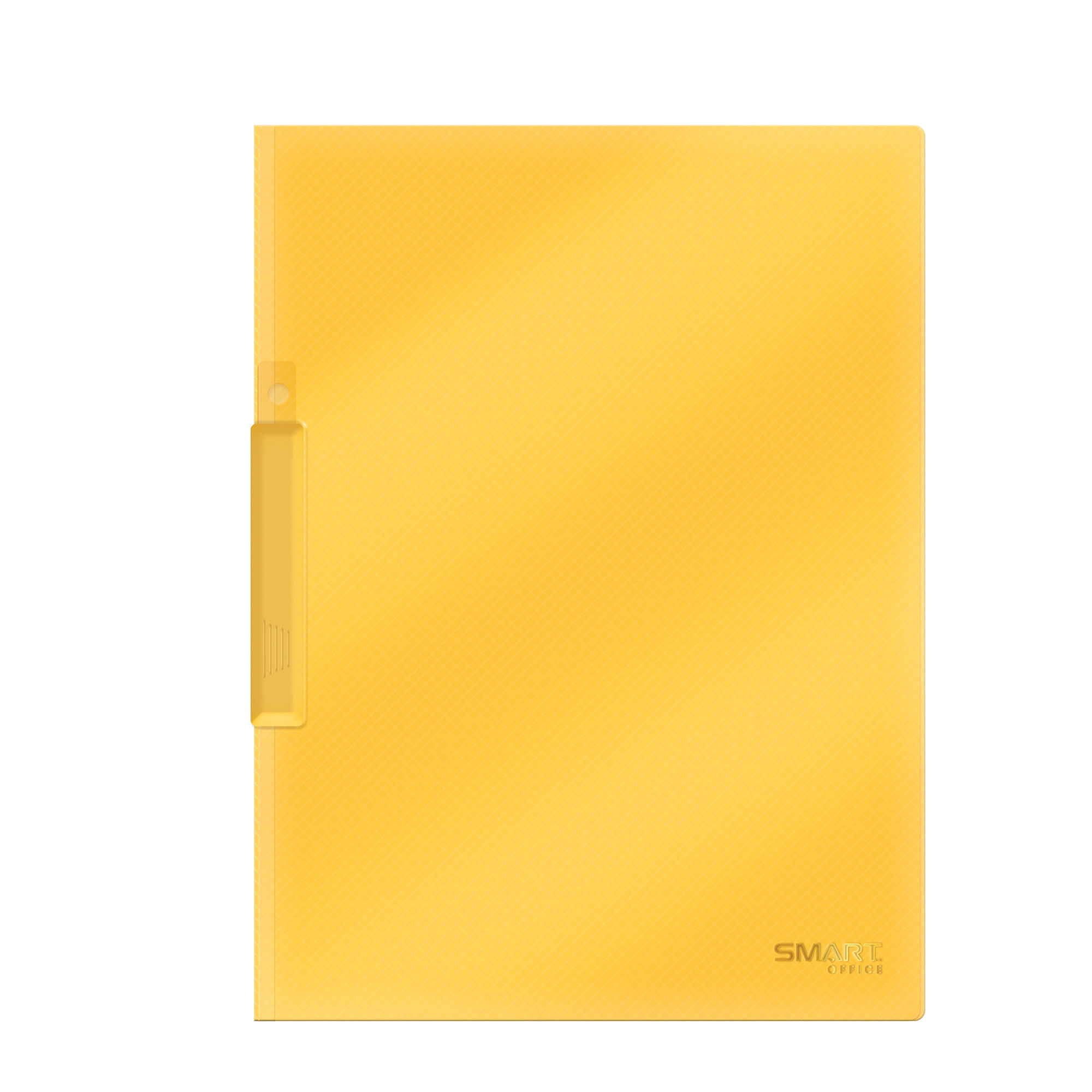 Carpeta Plástica Tamaño Carta con Clip Amarillo Transparente Smart Office