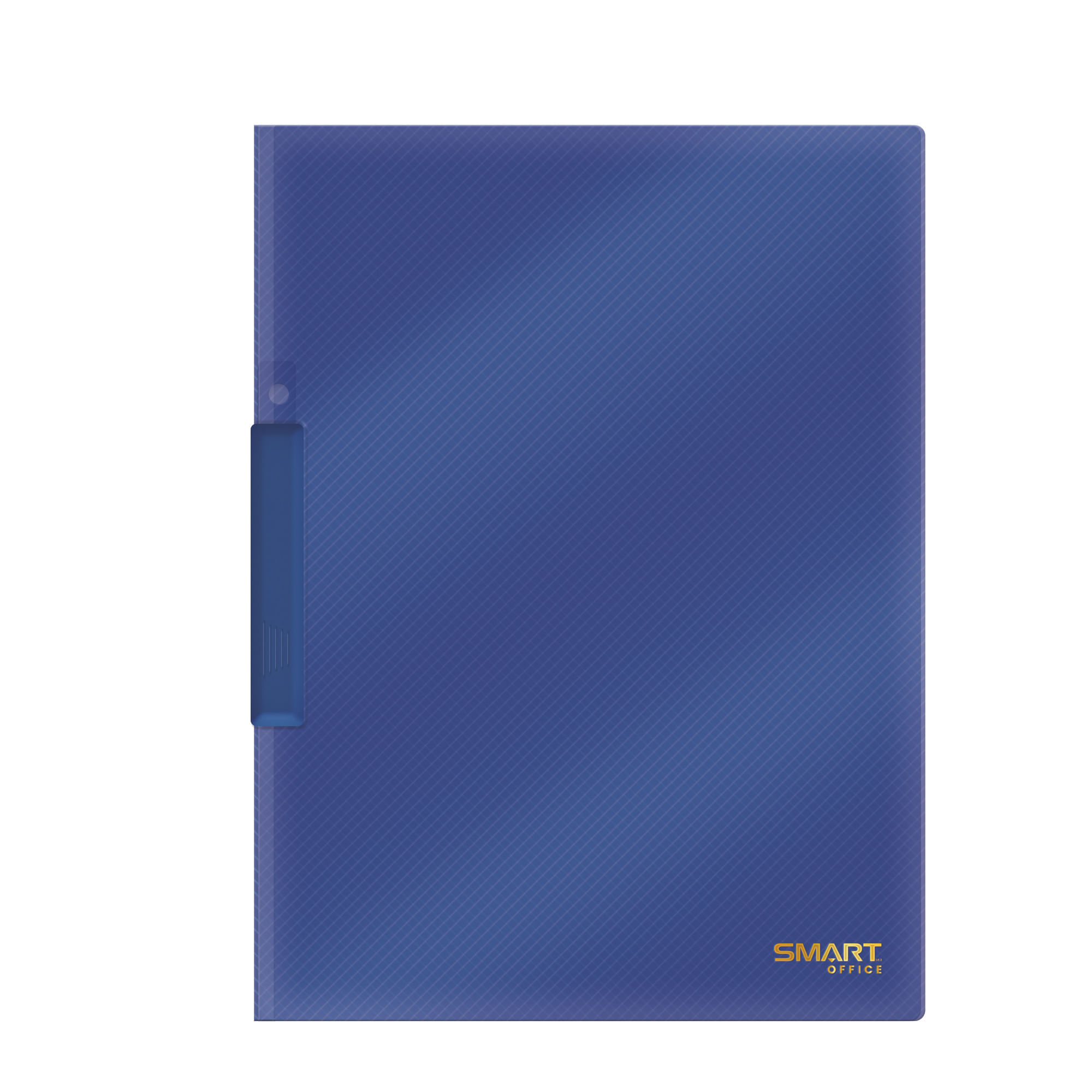 Carpeta Plástica Tamaño Carta con Clip Azul Transparente Smart Office